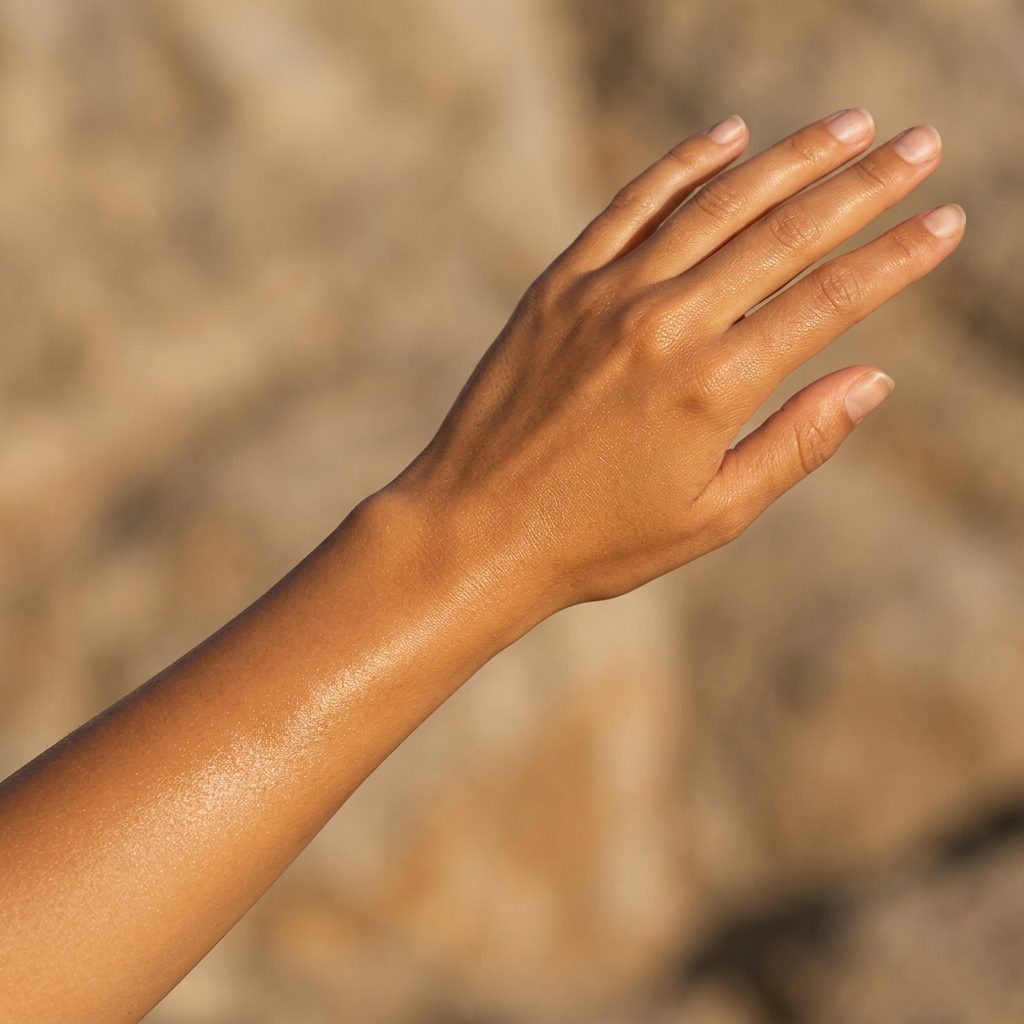 Piel bronceada después de usar Soft Brown